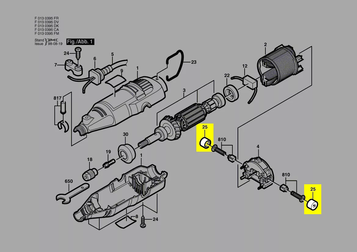 Capuchon réf. 2 615 302 217 pour balai charbon